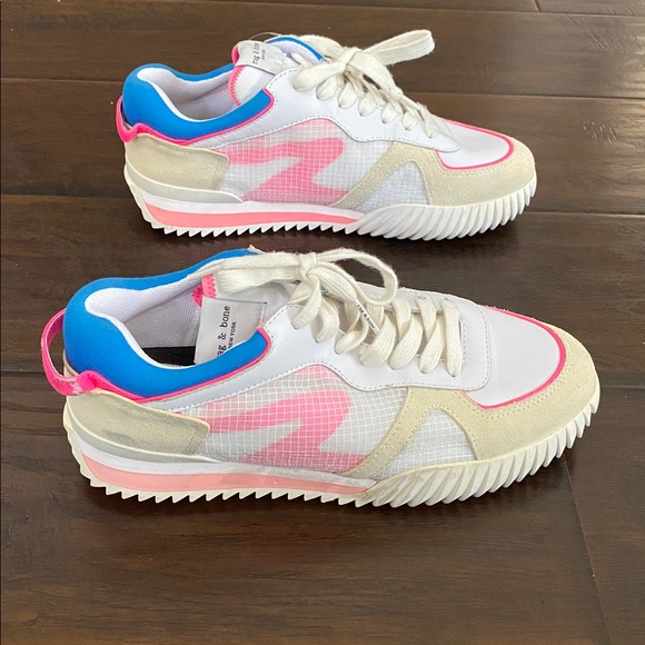 Rag & Bone New York multicolor lace up sneakers women’s size 39.5 USA 8.5 - Picture 1 of 7